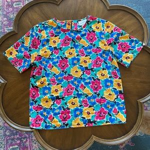 Vintage Floral Blouse 💐💐